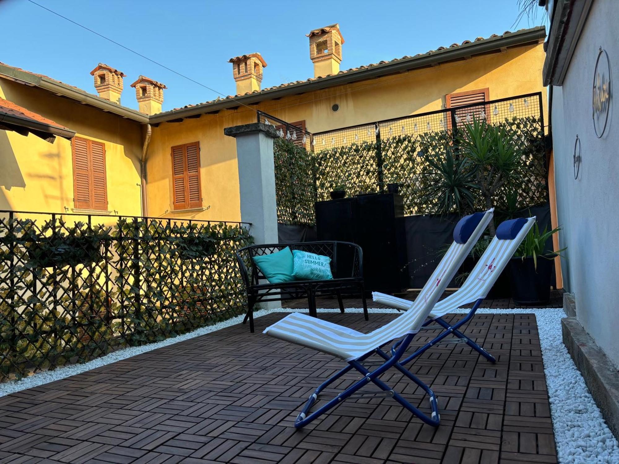 Ferienwohnung La Terrazza In Centro Treviglio Exterior foto